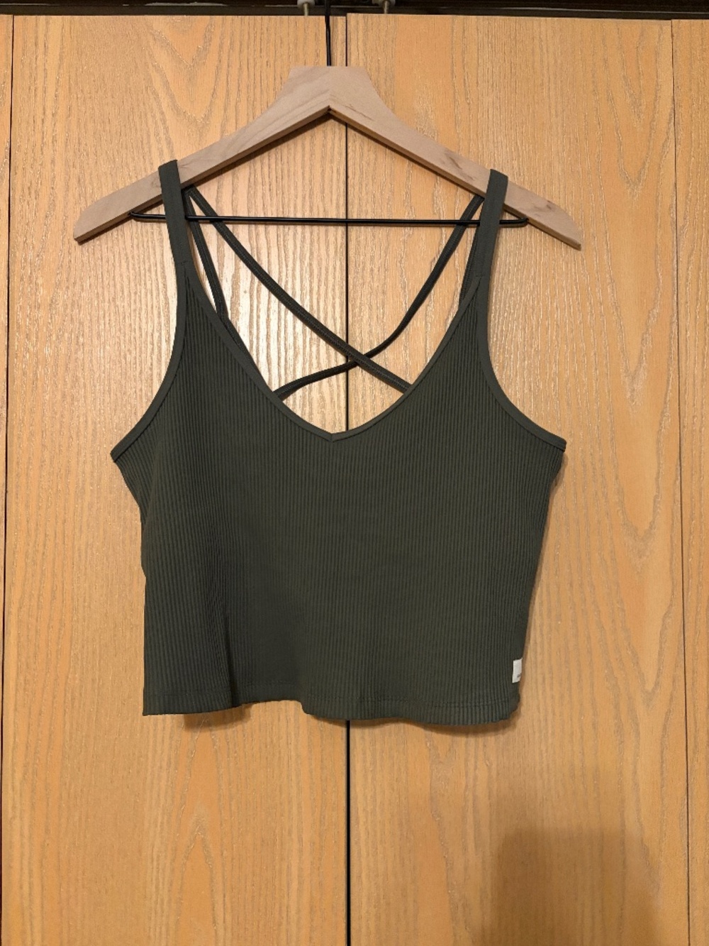 Vouri Rib Crop Tank Top - Picture 1 of 3
